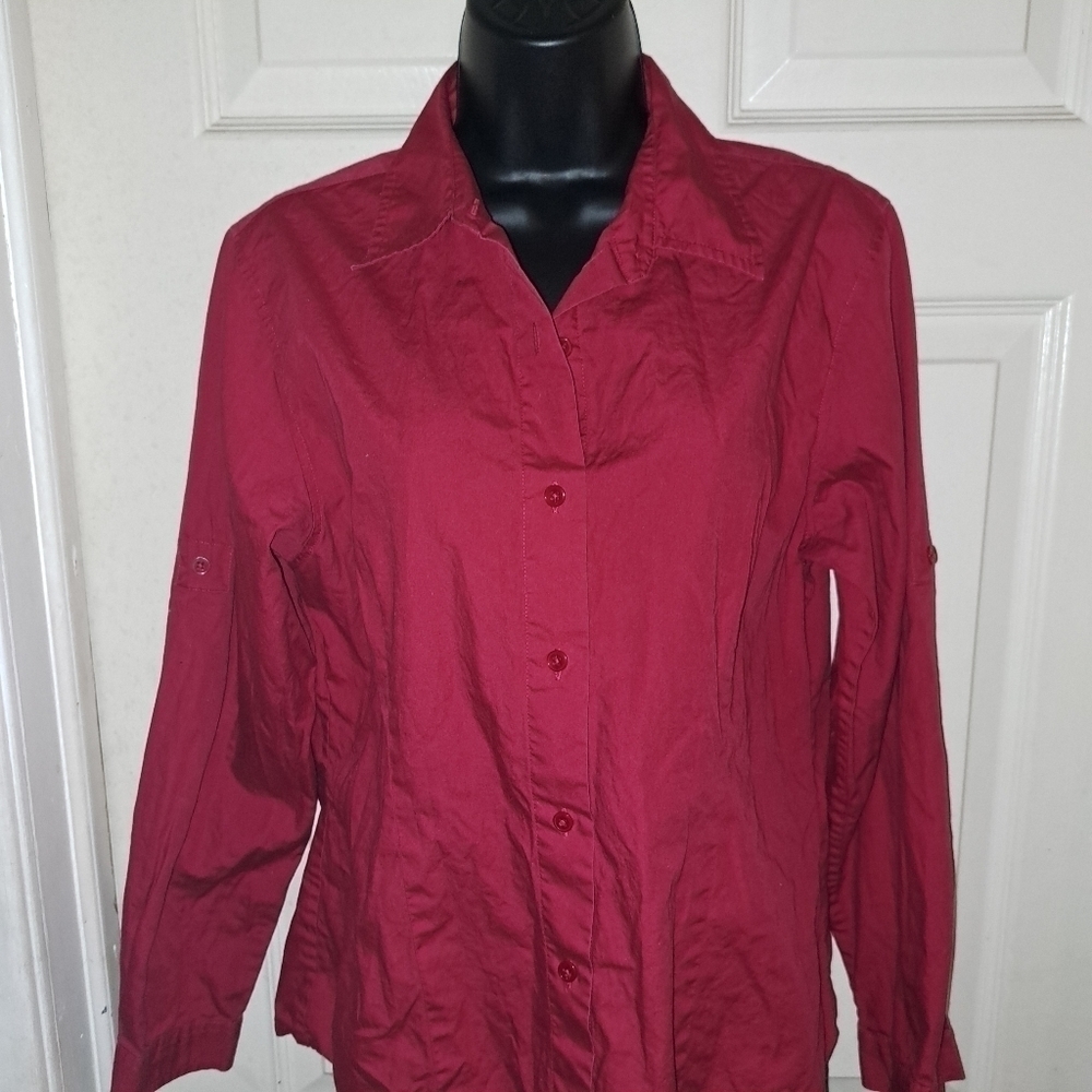 Talbots Button Down Blouse size medium